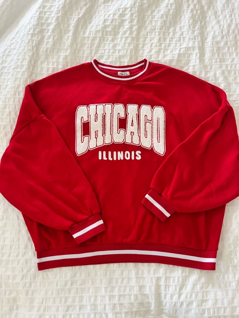 Rue21 Oversized Varsity Y2K Graphic Sweatshirt